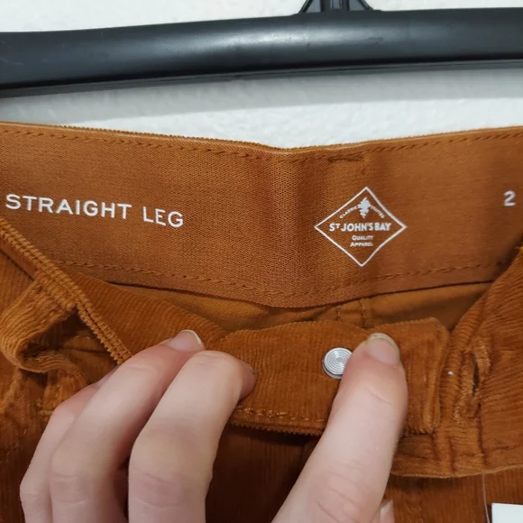 ST. John's Bay straight leg corduroy slacks - Picture 4 of 5